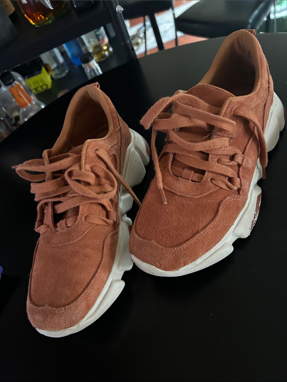 Band of Gypsies Rust Suede Chunky Sneakers size 37
